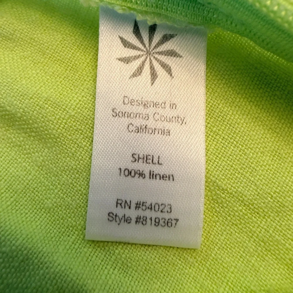 Athleta‎ Size 2 Daydream 100% Linen A-Line Skirt Flare Drawstring Lime Green